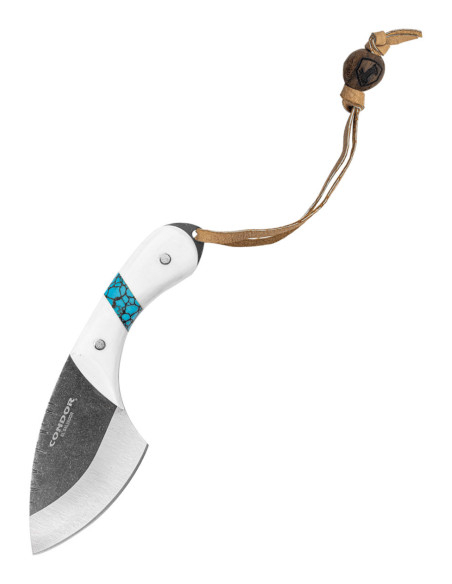 Cuchillo Skinner micarta de río azul