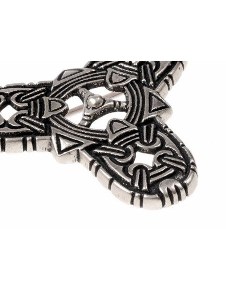 Broche Vikingo de trébol estilo Borre Broche Vikingo de trébol estilo Borre