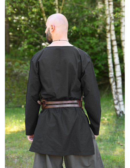 Cinturón medieval doble Unisex, en piel