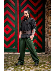 Pantalones medievales Dirk, color verde