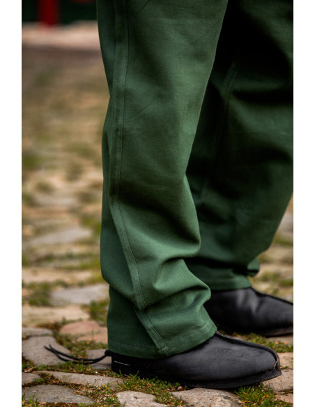Dirk middeleeuwse broek, groene kleur