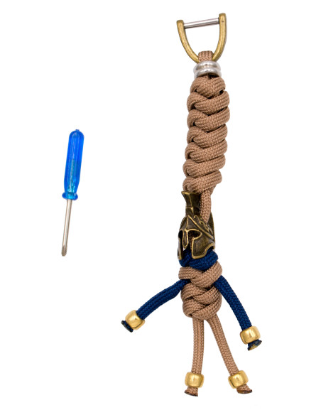 Spartansk model Paracord nøglering,...