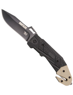 Tramuntana taktisk kniv Nautilus model mørkt blad (21,9 cm.)