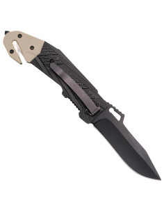 Tramuntana taktisk kniv Nautilus model mørkt blad (21,9 cm.) 2