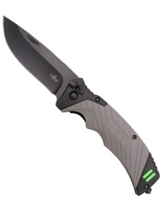 Tredje taktisk kniv med flint og glasknuser (22 cm.)