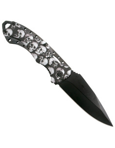 Navaja de campo Third empuñadura calaveras (21,2 cm.) 2
