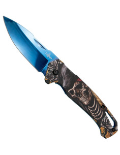 Navaja táctica Third diseño 3D calavera (20,3 cm.)