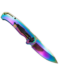 Navaja táctica Third diseño 3D rainbow calavera (20,3 cm.) 2