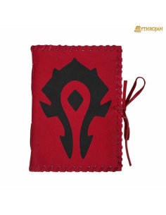 Red Warcraft middeleeuws lederen dagboek