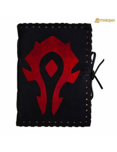 Zwart Warcraft middeleeuws lederen dagboek