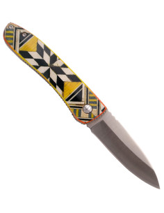 Navaja de campo Third madera diseño Taracea (16,5 cm.) 2