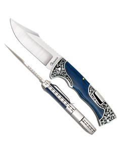Albainox-Feldmesser mit blauem Stamina-Griff (22,50 cm).