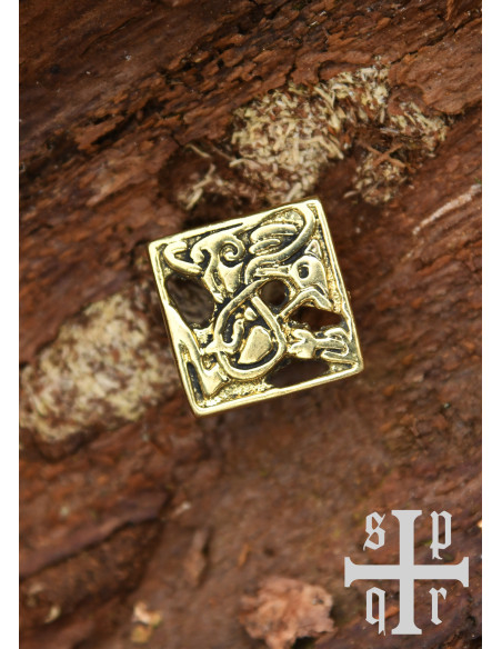 Herraje de cinturón medieval de latón...