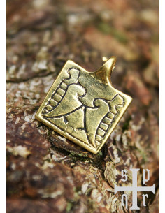 Herraje de cinturón vikingo de latón para decorar 2