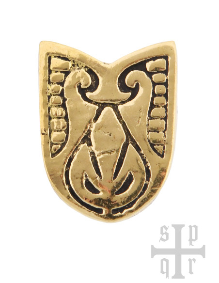 Wikinger-Gürtelbeschlag aus Messing,...