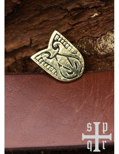 Wikinger-Gürtelbeschlag aus Messing,...