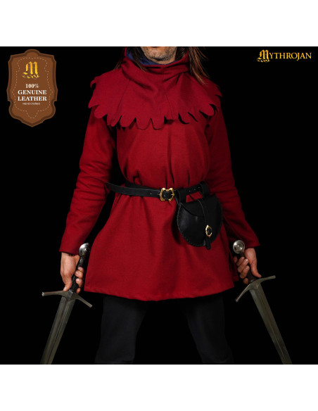 Bolso vikingo-medieval cuero para...