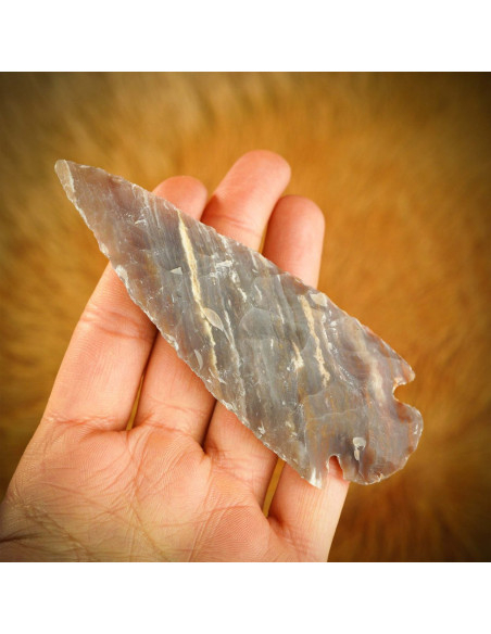 Handgemaakte vuurstenen pijlpunt,...