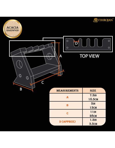 Mittelalterlicher Waffenständer aus Holz