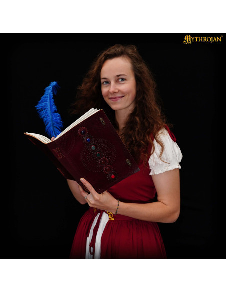 Middeleeuws handgemaakt leren dagboek...