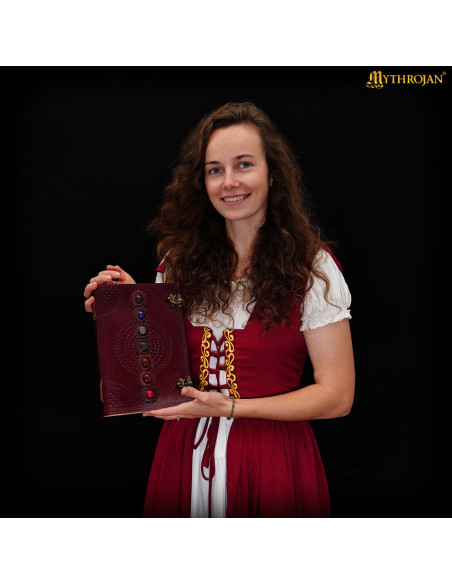 Diario medieval cuero hecho a mano...