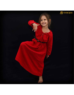 Mittelalterliches Kleid für Mädchen, Maiden-Modell, rote... 2