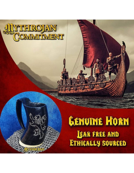 Middeleeuwse Viking drinkkan Rampant...