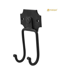 Soporte medieval de pared hierro forjado, para espadas