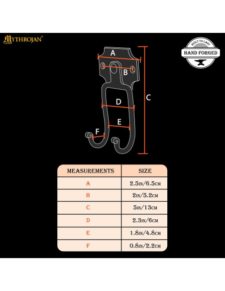 Middelalderlig vægbeslag i smedejern...
