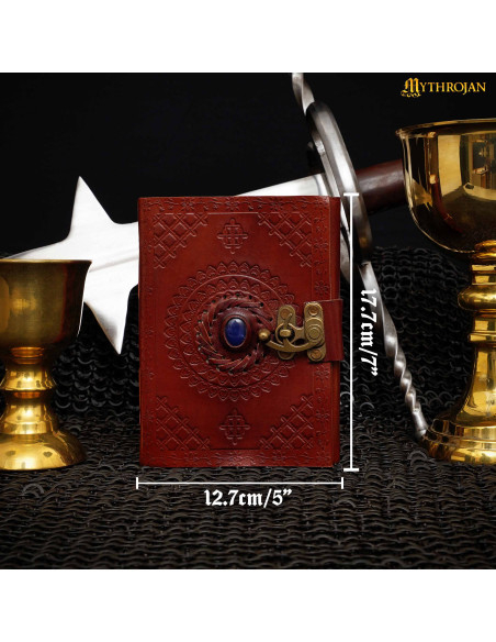 Diario medieval de cuero hecho a mano...