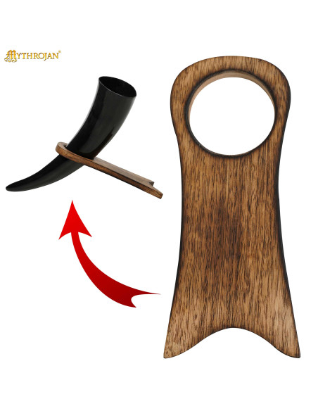 Hornstativ af træ (17,7 cm)