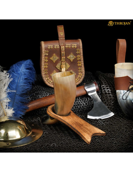 Hornstativ af træ (17,7 cm)