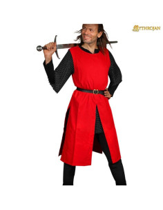 Mittelalterlicher Wikinger-Wappenrock, rot