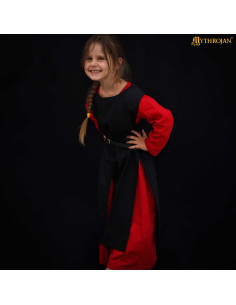 Middeleeuwse Viking Warrior Tabard voor kinderen, zwart 2