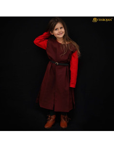 Middeleeuwse Viking Warrior Tabard voor kinderen, bruin 2
