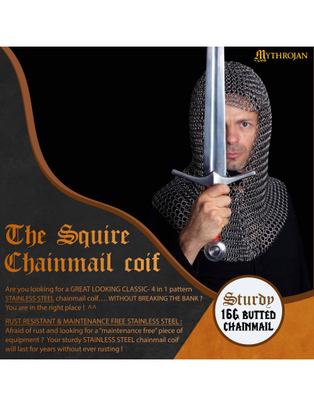 Kettenhemd-Henker aus Edelstahl (16 g.)