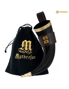 Cuerno vikingo para beber modelo Comerciante (350 ml.)