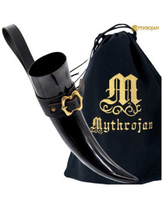 Cuerno vikingo para beber modelo Soldado Leal (600 ml.)