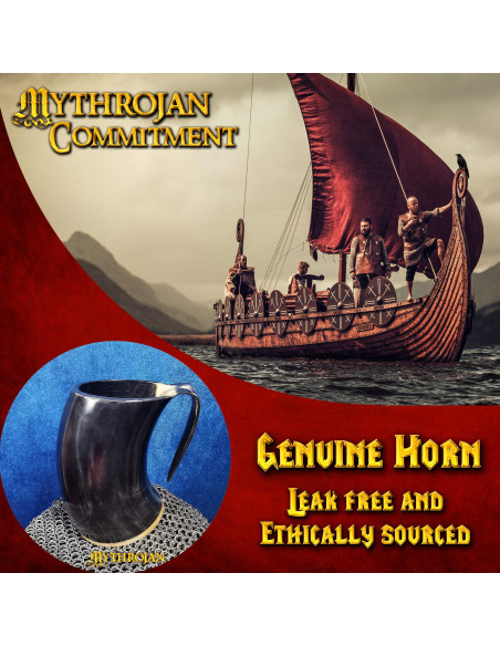 Jarra medieval para beber con correa...