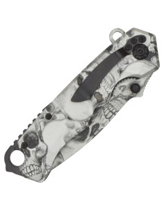 SCK Totenkopfmesser mit Daumenknopf 2