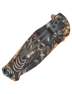 SCK Totenkopfmesser mit Daumenpin 2