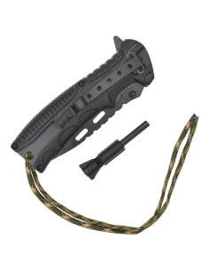 Taktisches SCK-Messer mit Seil und Feuerzeug 2