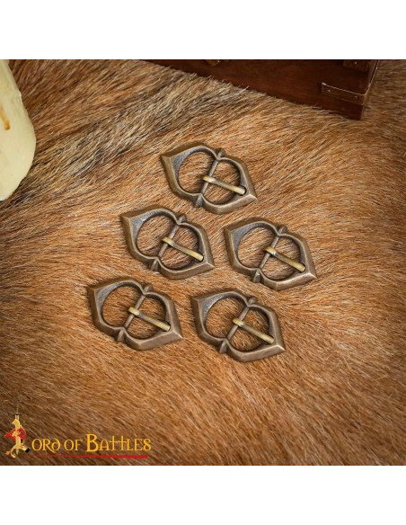 Set mit 5 gealterten Schnallen für... Set mit 5 gealterten Schnallen für...