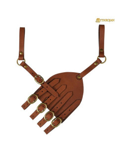 Baldric voor renaissance-rapierzwaarden in bruin
