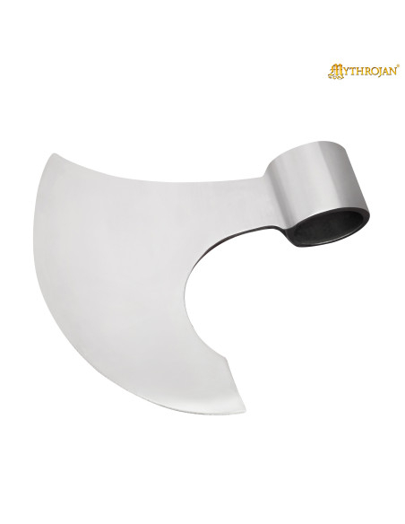 Viking-middeleeuwse bijlkop van staal