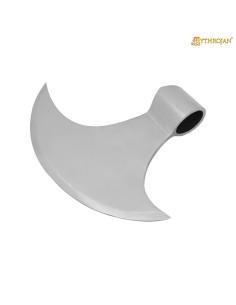 Cabeza de hacha vikinga-medieval en acero (17,5 cm.)