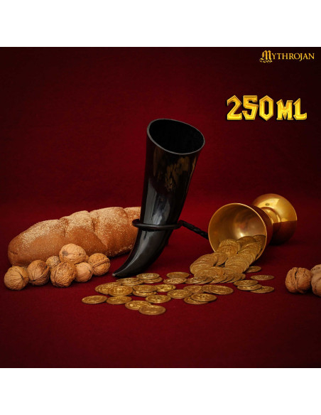 Viking drikkehorn, med pose (250 ml.)