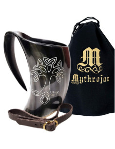 Jarra medieval Vikinga con correa diseño Árbol de la Vida...