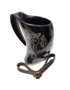 Middelalderlig vikingekande med Tree of Life designstrop... 2
