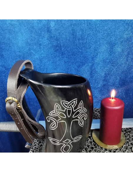 Jarra medieval Vikinga con correa...